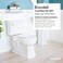 Brondell FSP250 FreshSpa Thinline Precision Essential Bidet Attachment for Toilet Seats with Adjustable Water Pressure Side Arm Control Thin Profile White Dual Nozzles