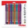 Pentel RSVP Medium Point Pens  Ballpoint  10 mm  Clear Barrel  Assorted Ink Colors Pack Of 16