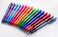Pentel RSVP Medium Point Pens  Ballpoint  10 mm  Clear Barrel  Assorted Ink Colors Pack Of 16