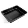 NutriChef Nonstick Baking Pan  14 x 10 Rectangular Carbon Steel Baking Tray  Premium Bakeware for Brownies Cakes Lasagna  More  Dishwasher Safe Black