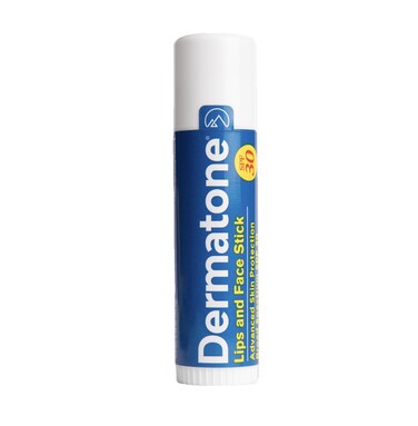 Dermatone Lips and Face Stick SPF 30  Advanced Skin Protection  Moisturizing  Sooth  Replenish  Chunky Spot Stick 05oz