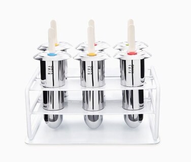 Onyx 188 Stainless Steel Popsicle Mold Set of 6