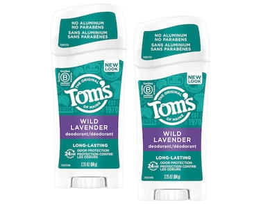Toms of Maine Natural LongLasting Deodorant Stick Lavender 225 Oz Pack of 2