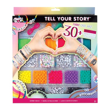 Fashion Angels Tell Your Story Bead Case 12518 Makes 30 Bracelets DIY Bracelet Making Kit Multi 102 Pound