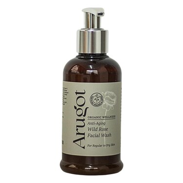 Arugot Organic Wild Rose Face Wash Made in Israel  AntiAging Facial Cleanser for Age Spots Dark Circles  Fine Lines  51 FL Oz  150 Ml