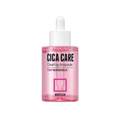 ROVECTIN Cica Care Clearing Ampoule for Soothing and Sensitive Care For Ance Blemish Redness with Calamine Centella Asiatica and Damask Rose 1 Fl Oz 30ml