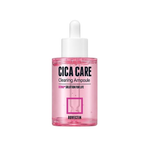 ROVECTIN Cica Care Clearing Ampoule for Soothing and Sensitive Care For Ance Blemish Redness with Calamine Centella Asiatica and Damask Rose 1 Fl Oz 30ml
