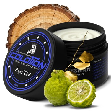 Bossman Colotion  2 in 1 Mens Lotion and Cologne  Moisturizing Body Cream  Hydrating Scented Body Lotion  Mens Scented Lotion for Daily Use Royal Oud
