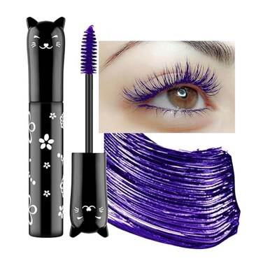 Purple Mascara For Eyelashes Waterproof Volume Length Voluminous Natural Hypoallergenic Colored Best Benefit Volumizing Lengthening Curling Defining Washable Purple Lashes Eyelashes Mascara