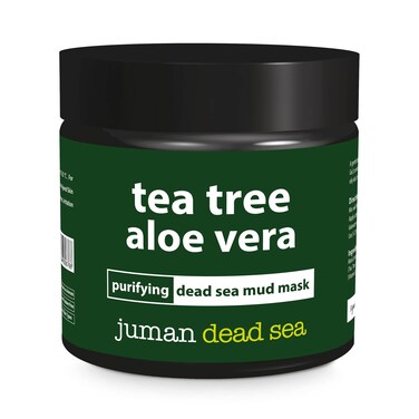 All Natural  Authentic TEA TREE ALOE VERA Purifying Facial MUD MASK with Dead Sea Salt Minerals  Paraben Free  Not Tested on Animals  All Skin Types  Reduces Acne  Infused with Vitamin E 776 oz