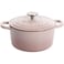 CrockPot Artisan Round Enameled Cast Iron Dutch Oven 5Quart Blush Pink