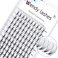 Volume Lash Extensions 10D Premade Fans Eyelash Extensions 007mm Thickness CD Curl Short Stem Premade Volume Eyelash Extensions Pointed Base Fans by WENDY LASHES10D007D 1420mm Mixed Tray