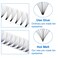 Volume Lash Extensions 10D Premade Fans Eyelash Extensions 007mm Thickness CD Curl Short Stem Premade Volume Eyelash Extensions Pointed Base Fans by WENDY LASHES10D007D 1420mm Mixed Tray