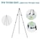 JIUYE 63 Tall Display Easel Stand for Wedding Sign Poster Foldable and Adjustable Floor Metal Easels for Display Painting Artswith Portable BagHolds 5 LBS Black6Pack