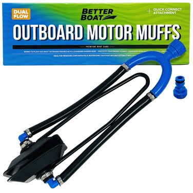 Boat Motor Muffs Outboard Motor Muffs and Inboard IO Ear Flusher Motor Flush Warmer Parts Hose Adapter Boat Muffs Outboard Engine Flush Marine Use Kit Boat Accessories Winterizing Flushing  Warming