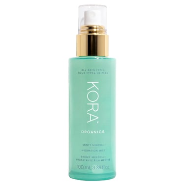 KORA Organics Minty Mineral Hydration Mist with Aloe Vera Refresh  Uplift Certified Organic Cruelty Free 338 fl oz