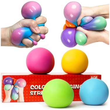 Stress Balls for Kids  Squishy Stress Ball Fidget Toys Small Stress Balls Stress Balls Color Changing Sensory Stress Balls Anxiety Relief Squeeze Toys