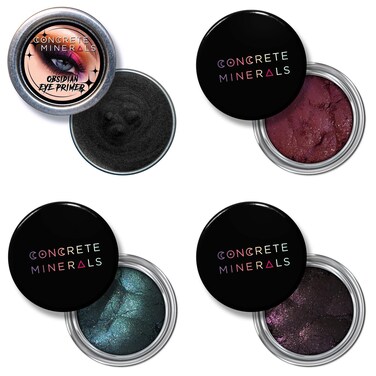 Concrete Minerals Variety Collection Silky Smooth and Highly Pigmented Cosmetics 100 Vegan and Cruelty Free Loose Mineral Eyeshadow Powder Handmade in USA Dark Arts