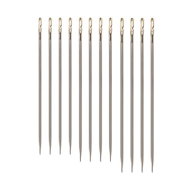 Lateral Blind Needle Self Threading Needles Easy to Go Through from Side Hand Sewing Embroidery Tool Hand Sewing Repair Set of 12 Cloth Needles