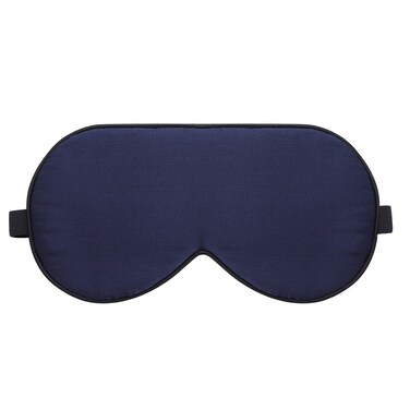 Silk Sleep Mask Natural Silk Eye Mask Super Smooth Blindfold for Sleep and Travel Blue