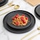 Stone Lain Coupe Dinnerware Set Service For 8 Black Matte