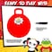 Franklin Sports Ryans World Hopper Ball  Red Bouncy Ball with Handle  Kids Bouncing Toy Hippity Hop Jumping Ball for Toddlers Ages 3  15 inches