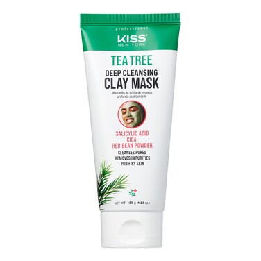 KISS New York Tea Tree Deep Cleansing Clay Mask Korean Skin Care Minimizes Pores Absorbs Oil NonIrritating Removes Impurities 423 oz 1 PACK