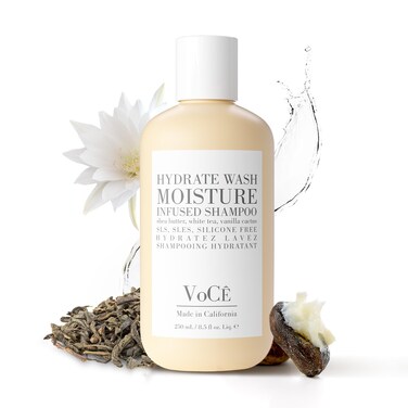 VoC I Natural Hydrating Shampoo for Dry Frizzy Hair  MoistureInfused Vegan Shampoo for Normal to Thick Hair  NonToxic CrueltyFree with Shea Butter White Tea Vanilla Cactus 85 oz  250 ml