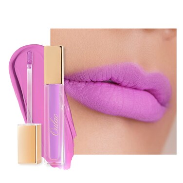 Oulac Matte Liquid Pinky Purple Lipstick for Women Long Lasting Lipstick Waterproof Lip Stain No Transfer Creamy High Pigmented Formula with Rose Oil Vegan  CrueltyFree Light Purple M14