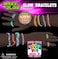 Sunny Days Entertainment Bracelet Making Kit  DIY Rainbow Rubber Bands Jewelry for Girls  includes Glowing Charm Beads  Fun Craft Gift for Kids  Maxx Glow