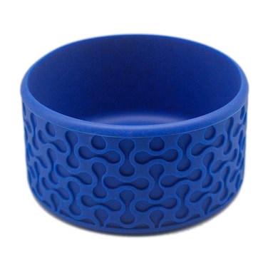 Protective Silicone Sleeve Boot fits Hydroflask and ThermoFlask 32oz 40oz Water Bottles AntiSlip Prevents Sounds dings  dents Safe pet Bowls Camping or Hiking Trip Designed in USA Blue