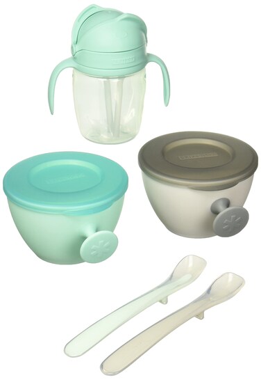 Skip Hop Baby Feeding Mealtime Gift Set GreyTeal