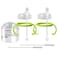 Anpei Sippy Cup Soft Spout Transitional Nipple Kit Bundle Compatible with Comotomo Baby Bottles 5 oz and 8 oz  Value Bundle 2 Kits  Brushes Green