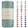 Sensy Premium 2mm 251 Yards Polyester Rope 100 Polypropylene Cord Macrame Cord 2mm Crochet Bag Cord Macrame Rope Crochet Thread Gift for Knitter Sage