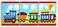 The Kids Room by Stupell Choo Choo Train in The Sun 3Pc Rectangle Wall Plaque Set 11 x 05 x 15 Proudly Made in USA