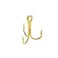 Gold Treble Hooks 20 50 Pieces