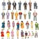 Gdaya 100PCs Tiny People Figures 150 Scale Model Train People Hand Painted Model Trains Architectural O Scale Sitting and Standing Miniatures Figures for Miniature Scenes 100PCS