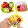 NEOWOWS 44 Pcs Play Food Toys Kids Pretend Play Food Set Cutting Fruits Play Kitchen Sets Cutting Play Food Set for Toddlers Children