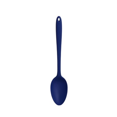 GIR Get It Right Premium Seamless Spoon  NonStick Heat Resistant Silicone Kitchen Spoon  Perfect for Mixing Serving Cooking and More  Ultimate  13 IN Navy