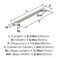 Amerock  Kitchen Cabinet Pull  Satin Nickel  8 in 203 mm CentertoCenter  Bronx  1 Pack  Furniture Hardware  Cabinet Handle  Bathroom Drawer Pull