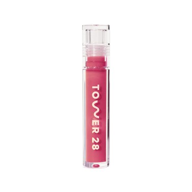Tower 28 ShineOn Milky Lip Jelly COCONUT NonSticky Lip Gloss Milky Rosy Pink Vegan Lip Gloss Moisturizing Apricot and Raspberry Seed Oil Cruelty Free