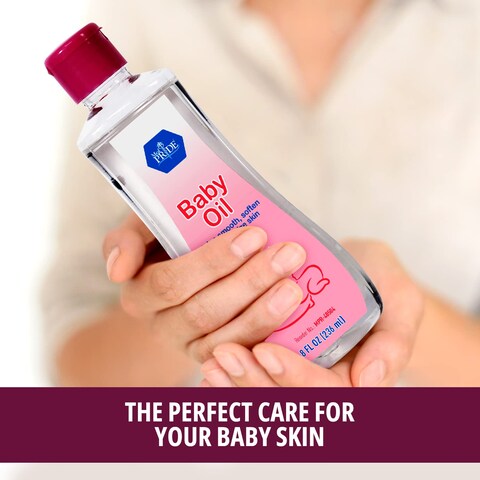 MED PRIDE Pure Baby Oil For Infants Baby Boys  Girls  Premium Mineral Oil For Babies To Prevent Moisture Loss Nourishing Baby Moisturizer For Smooth Skin Suitable For Sensitive Skin 8 fl oz