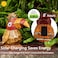 Yiosax Solar Tiki StatueWoodWoodpecker BirdGarden Hawaiian  Solar Outdoor Light Garden Sculptures  Statues Totem Pole Bar Outdoor Patio Pool Yard Summer Decorations