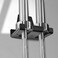 Yes4All Vertical Wall Mounted Olympic Barbell Holder Barbell Storage Rack Hanging Barbell Rack for Home Fitness Equipment 2 Bars Black