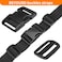 BEYOURD HeavyDuty Buckles and Strap Set 112 6 Yards of Thick Nylon Webbing 6Pack Adjustable Quick Side Release Plastic Buckles 12 TriGlide Slide Clips Black 112 Combo Set