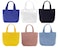 Pertion 6 Pack Small Canvas Tote Bags Cute Bags with Handles Reusable Sturdy Little Gift Bags for Small Items 9 x 8 x 4 inches