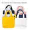 Pertion 6 Pack Small Canvas Tote Bags Cute Bags with Handles Reusable Sturdy Little Gift Bags for Small Items 9 x 8 x 4 inches
