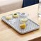 Bonilve Cup Drying Rack  Dish Drying Tray Drain Board for Small Kitchen Sink Dish Drain Tray Large Enough for Counter or Coffee Table Big White Dish Drying Mat