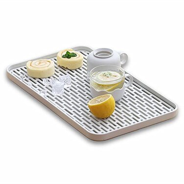 Bonilve Cup Drying Rack  Dish Drying Tray Drain Board for Small Kitchen Sink Dish Drain Tray Large Enough for Counter or Coffee Table Big White Dish Drying Mat
