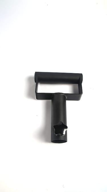 HulkFit Single Handle Barbell Attachment Black 345 inches